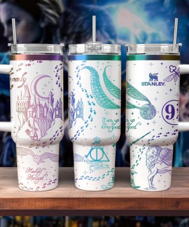Harry Potter Movies Custom Stanley Quencher 40oz Stainless Steel Tumbler With Handle