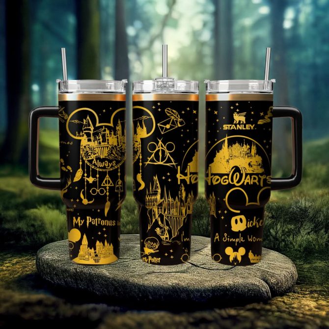 Harry Potter Movies Custom Stanley Quencher 40oz Stainless Steel Tumbler With Handle