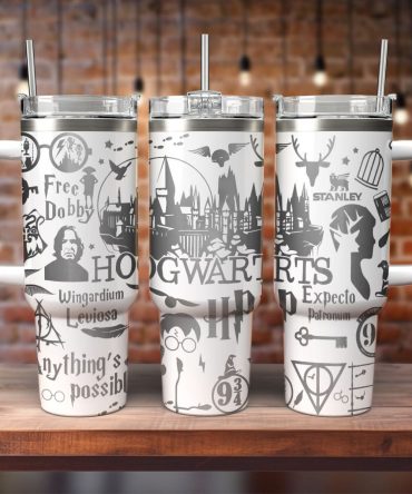 Harry Potter Movies Custom Stanley Quencher 40oz Stainless Steel Tumbler With Handle