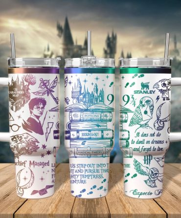 Harry Potter Movies Custom Stanley Quencher 40oz Stainless Steel Tumbler With Handle