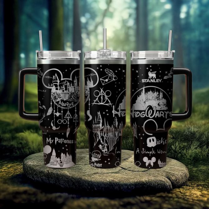 Harry Potter Movies Custom Stanley Quencher 40oz Stainless Steel Tumbler With Handle