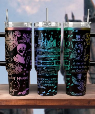 Harry Potter Movies Custom Stanley Quencher 40oz Stainless Steel Tumbler With Handle