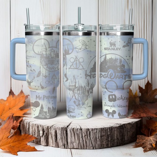 Harry Potter Movies Custom Stanley Quencher 40oz Stainless Steel Tumbler With Handle