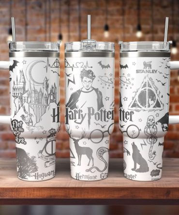 Harry Potter Movies Custom Stanley Quencher 40oz Stainless Steel Tumbler With Handle