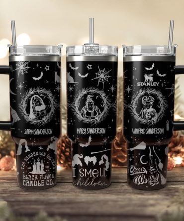 Hocus Pocus Movies Custom Stanley Quencher 40oz Stainless Steel Tumbler With Handle