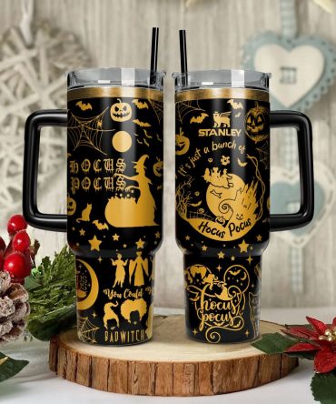 Hocus Pocus Movies Custom Stanley Quencher 40oz Stainless Steel Tumbler With Handle
