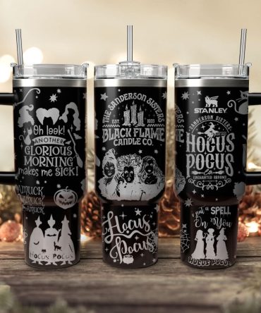 Hocus Pocus Movies Custom Stanley Quencher 40oz Stainless Steel Tumbler With Handle