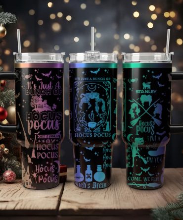 Hocus Pocus Movies Custom Stanley Quencher 40oz Stainless Steel Tumbler With Handle