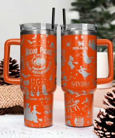 Hocus Pocus Movies Custom Stanley Quencher 40oz Stainless Steel Tumbler With Handle