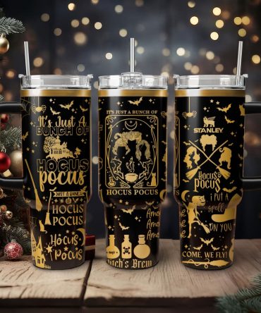 Hocus Pocus Movies Custom Stanley Quencher 40oz Stainless Steel Tumbler With Handle