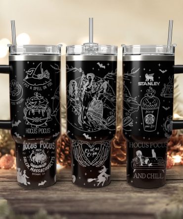 Hocus Pocus Movies Custom Stanley Quencher 40oz Stainless Steel Tumbler With Handle