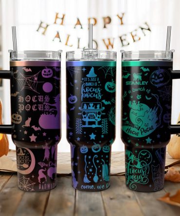Hocus Pocus Movies Custom Stanley Quencher 40oz Stainless Steel Tumbler With Handle