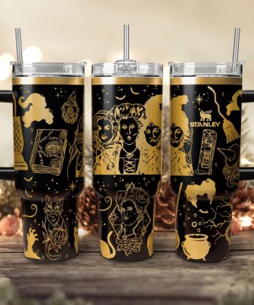Hocus Pocus Movies Custom Stanley Quencher 40oz Stainless Steel Tumbler With Handle