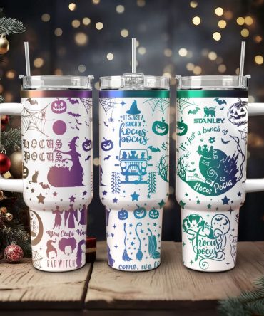 Hocus Pocus Movies Custom Stanley Quencher 40oz Stainless Steel Tumbler With Handle