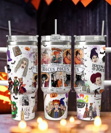 Hocus Pocus Movies Custom Stanley Quencher 40oz Stainless Steel Tumbler With Handle