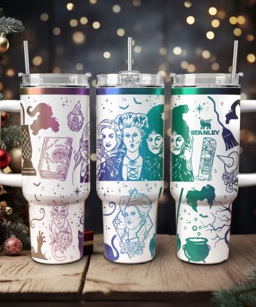 Hocus Pocus Movies Custom Stanley Quencher 40oz Stainless Steel Tumbler With Handle