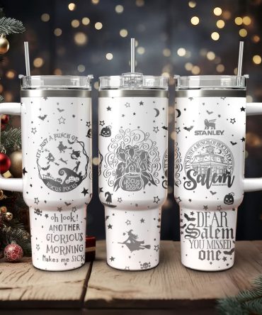 Hocus Pocus Movies Custom Stanley Quencher 40oz Stainless Steel Tumbler With Handle