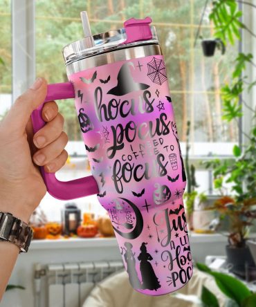 Hocus Pocus Movies Custom Stanley Quencher 40oz Stainless Steel Tumbler With Handle