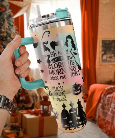 Hocus Pocus Movies Custom Stanley Quencher 40oz Stainless Steel Tumbler With Handle