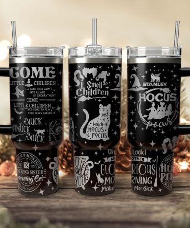 Hocus Pocus Movies Custom Stanley Quencher 40oz Stainless Steel Tumbler With Handle