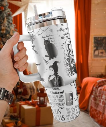 Hocus Pocus Movies Custom Stanley Quencher 40oz Stainless Steel Tumbler With Handle
