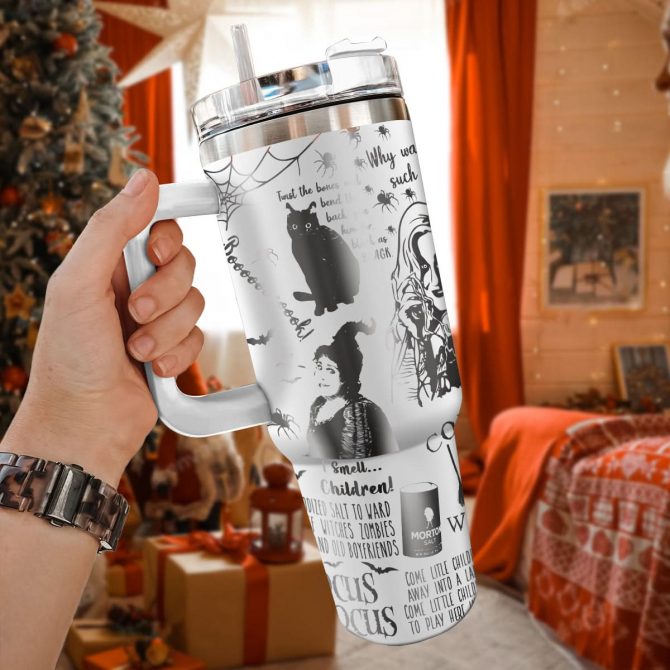 Hocus Pocus Movies Custom Stanley Quencher 40oz Stainless Steel Tumbler With Handle