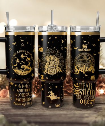 Hocus Pocus Movies Custom Stanley Quencher 40oz Stainless Steel Tumbler With Handle