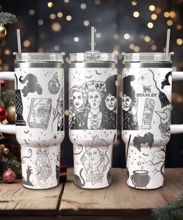 Hocus Pocus Movies Custom Stanley Quencher 40oz Stainless Steel Tumbler With Handle