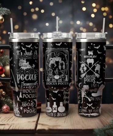 Hocus Pocus Movies Custom Stanley Quencher 40oz Stainless Steel Tumbler With Handle