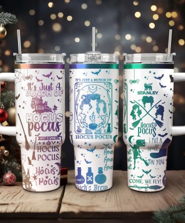 Hocus Pocus Movies Custom Stanley Quencher 40oz Stainless Steel Tumbler With Handle