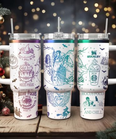 Hocus Pocus Movies Custom Stanley Quencher 40oz Stainless Steel Tumbler With Handle