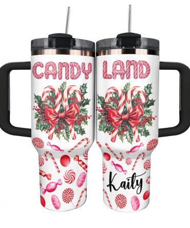 Holiday Sweets Christmas Custom Stanley Quencher 40oz Stainless Steel Tumbler With Handle