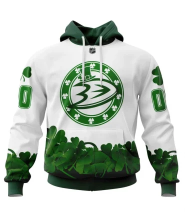 Hoodie Anaheim Ducks, Happy St.Patrick Days Jersey V0522 QTNHL080524A3826HD