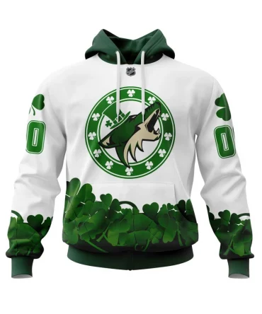 Hoodie Arizona Coyotes, Happy St.Patrick Days Jersey V0522 QTNHL080524A3820HD