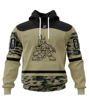 Hoodie Arizona Coyotes, Specialized Military Appreciation Night Jersey QTNHL080524A3823HD
