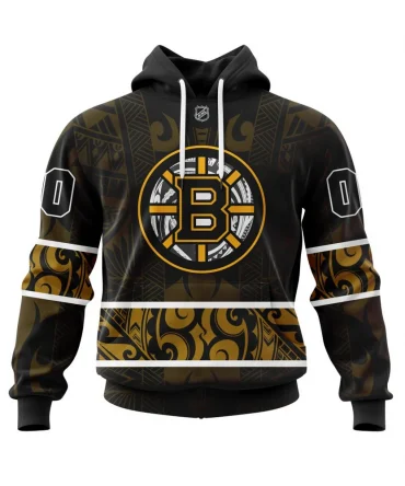 Hoodie Boston Bruins, Specialized Native With Samoa Culture V0222 QTNHL080524A3808HD