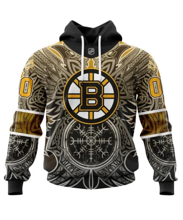 Hoodie Boston Bruins , Specialized Norse Viking Symbols St2201 QTNHL080524A3807HD