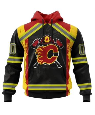 Hoodie Calgary Flames, Honnor Firefighter V0322 QTNHL080524A3816HD
