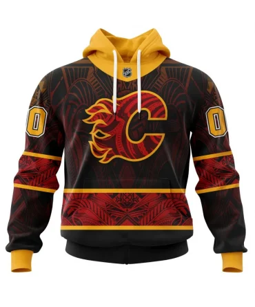 Hoodie Calgary Flames, Specialized Native With Samoa Culture V0222 QTNHL080524A3813HD
