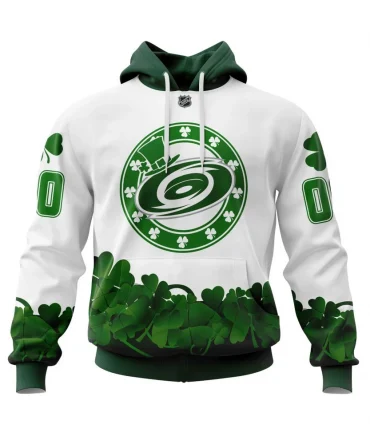 Hoodie Carolina Hurricanes, Happy St.Patrick Days Jersey V0522 QTNHL080524A3866HD