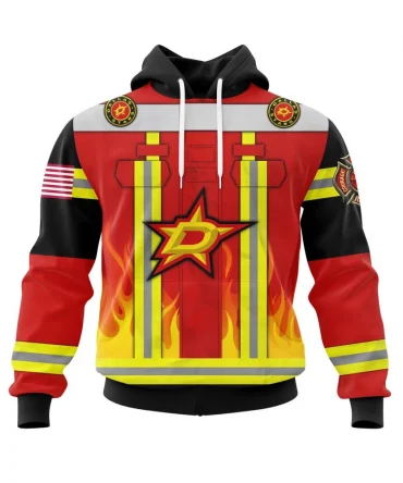 Hoodie Dallas Stars Honnor Firefighter Uniform V0622 QTNHL080524A3764HD