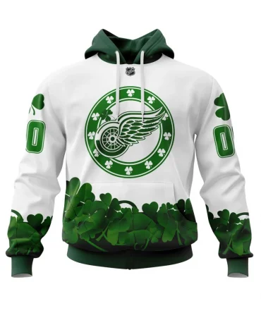 Hoodie Detroit Red Wings, Happy St.Patrick Days Jersey V0522 QTNHL080524A3900HD