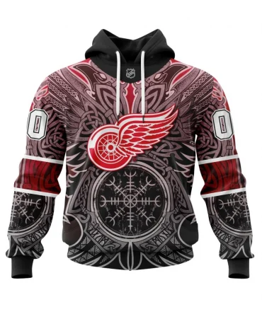 Hoodie Detroit Red Wings , Specialized Norse Viking Symbols St2201 QTNHL080524A3886HD