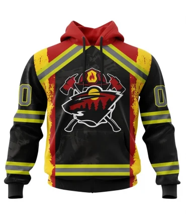 Hoodie Minnesota Wild, Honnor Firefighter V0322 QTNHL080524A3939HD