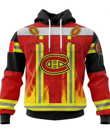 Hoodie Montreal Canadiens Honnor Firefighter Uniform V0622 QTNHL080524A3768HD