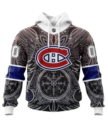 Hoodie Montreal Canadiens , Specialized Norse Viking Symbols St2201 QTNHL080524A3806HD