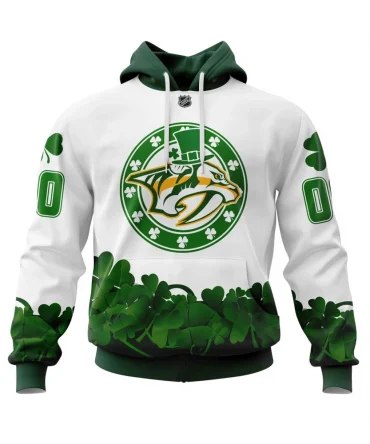 Hoodie Nashville Predators, Happy St.Patrick Days Jersey V0522 QTNHL080524A3871HD