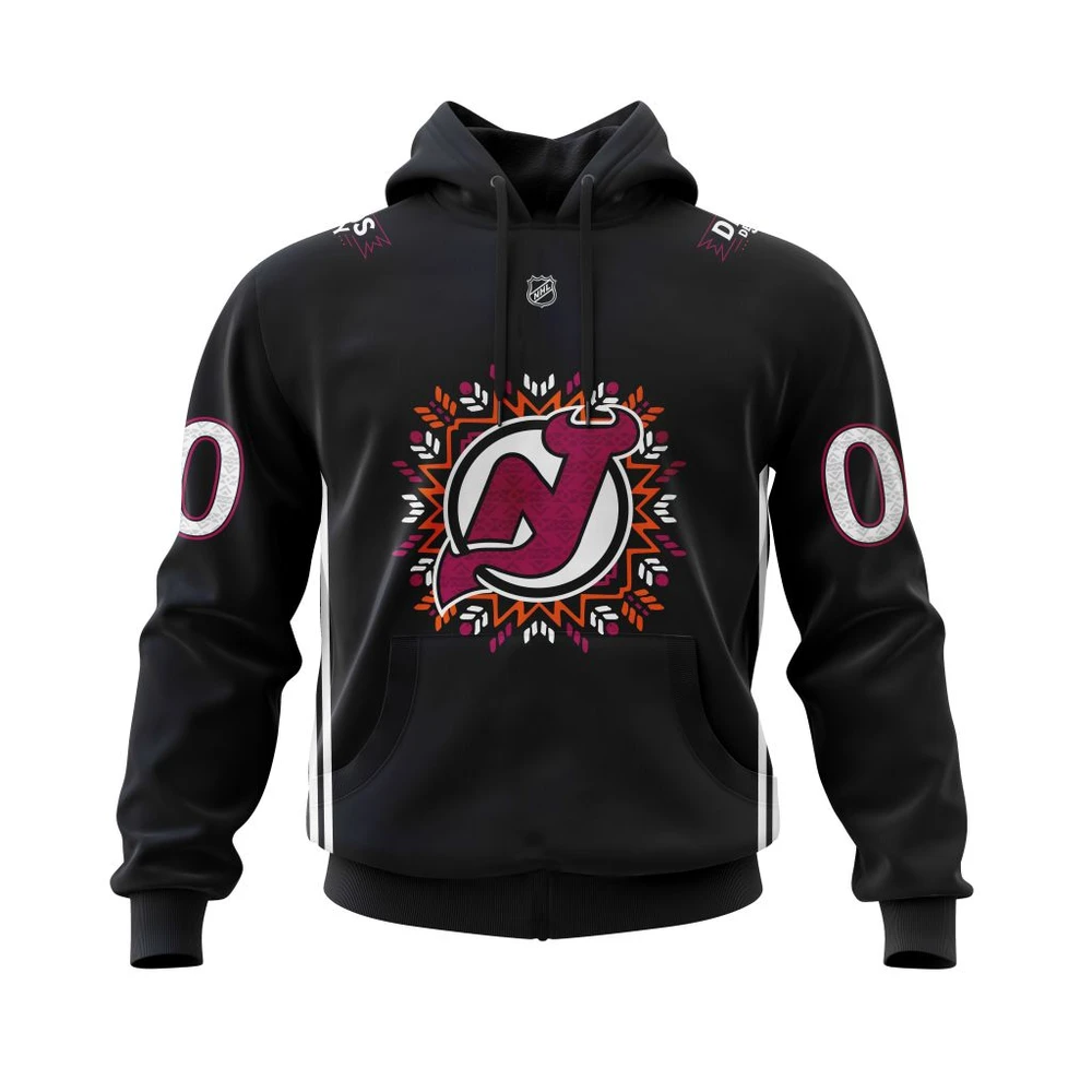 Hoodie New Jersey Devils Hispanic Heritage, Personalized Name & Number QTNHL080524A3850HD