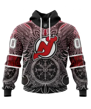 Hoodie New Jersey Devils , Specialized Norse Viking Symbols St2201 QTNHL080524A3838HD