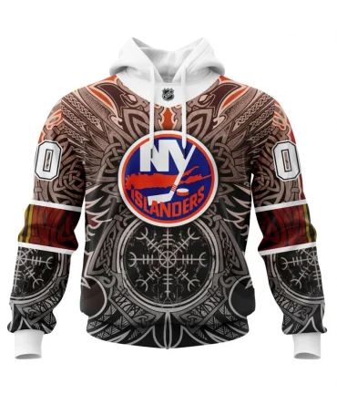 Hoodie New York Islanders, Specialized Norse Viking Symbols St2201 QTNHL080524A3875HD